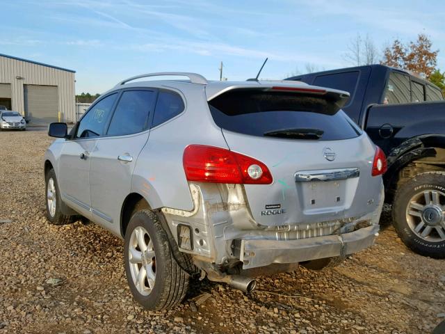 JN8AS5MT1BW575499 - 2011 NISSAN ROGUE S SILVER photo 3