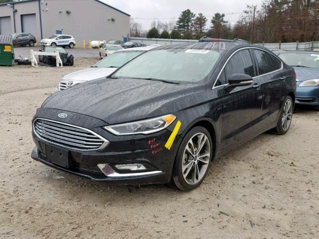 3FA6P0D99HR100565 - 2017 FORD FUSION TIT BLACK photo 2