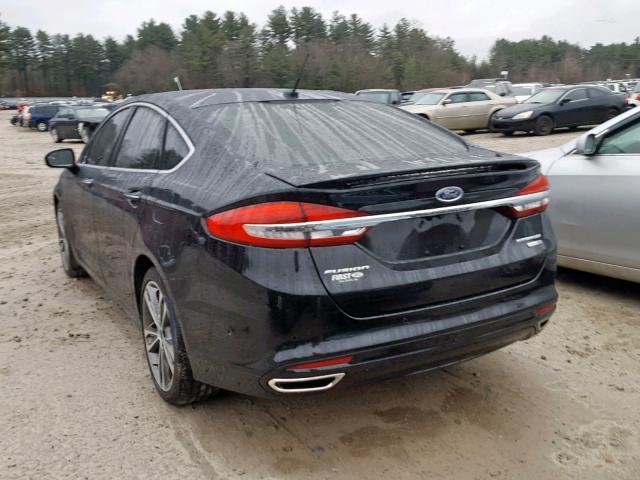 3FA6P0D99HR100565 - 2017 FORD FUSION TIT BLACK photo 3