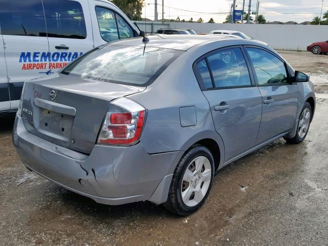 3N1AB61EX8L712559 - 2008 NISSAN SENTRA 2.0 GRAY photo 4