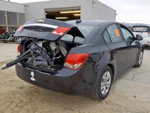 1G1PA5SH4F7267842 - 2015 CHEVROLET CRUZE LS BLACK photo 4