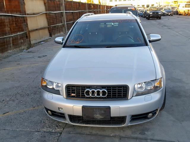 WAUXL68E35A006446 - 2005 AUDI S4 AVANT Q SILVER photo 9