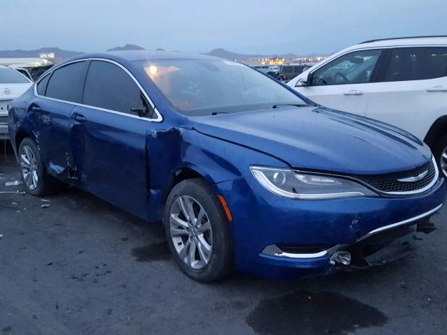 1C3CCCAB8GN128560 - 2016 CHRYSLER 200 LIMITE BLUE photo 1