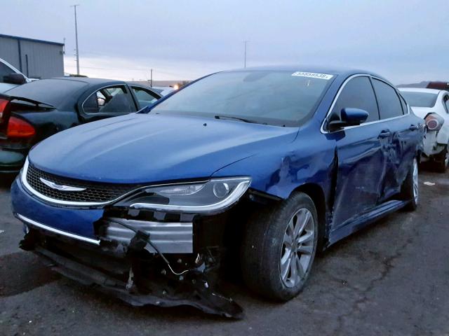 1C3CCCAB8GN128560 - 2016 CHRYSLER 200 LIMITE BLUE photo 2