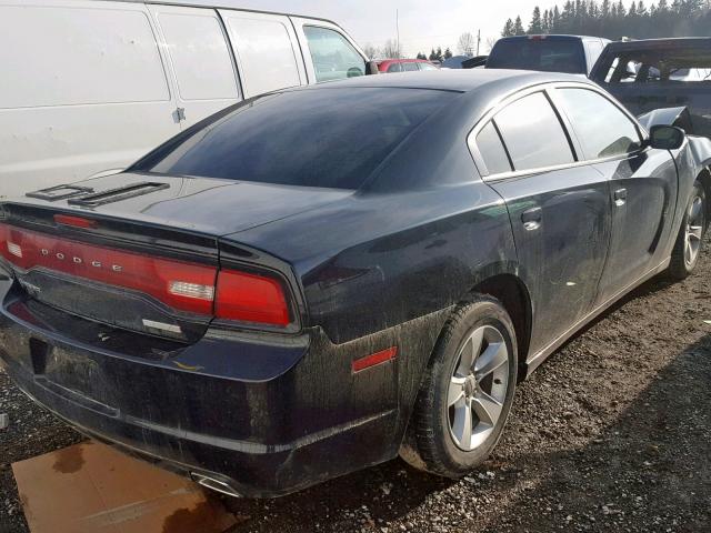 2C3CDXBG8EH106059 - 2014 DODGE CHARGER SE GRAY photo 4