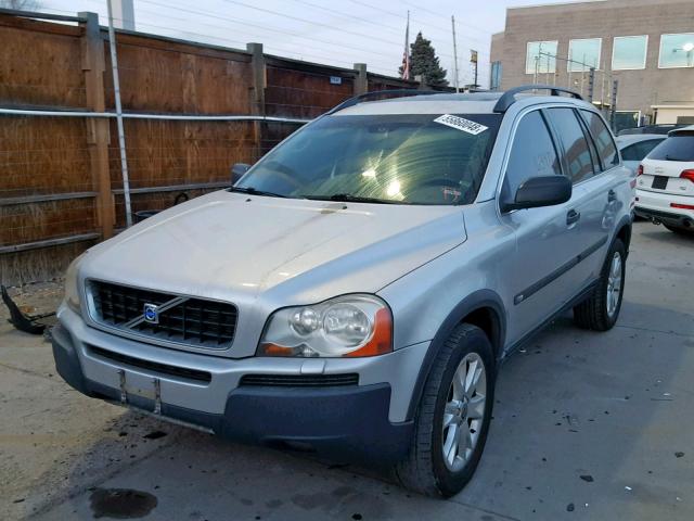 YV1CZ91H341090637 - 2004 VOLVO XC90 T6 SILVER photo 2