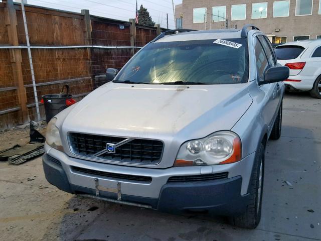 YV1CZ91H341090637 - 2004 VOLVO XC90 T6 SILVER photo 9