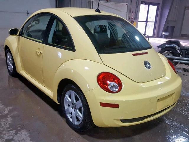 3VWRW31C67M505903 - 2007 VOLKSWAGEN NEW BEETLE YELLOW photo 3