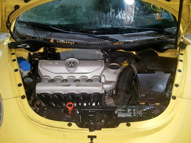 3VWRW31C67M505903 - 2007 VOLKSWAGEN NEW BEETLE YELLOW photo 7