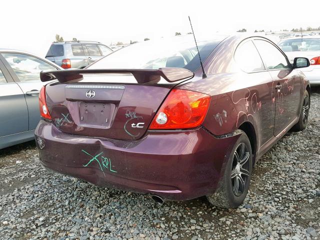 JTKDE177870212580 - 2007 TOYOTA SCION TC Bənövşəyi foto 4
