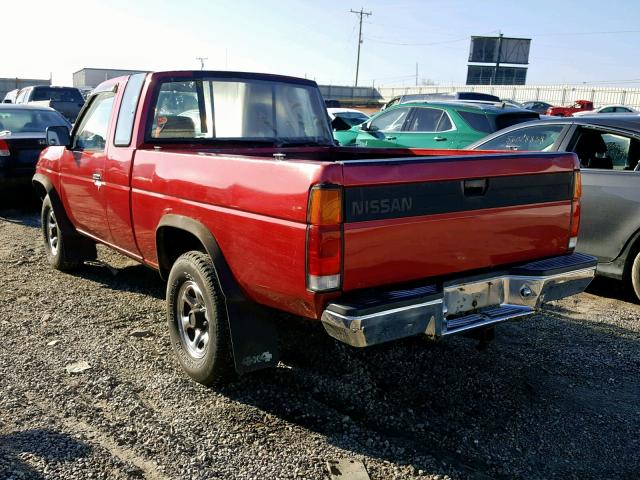 1N6HD16Y1LC317599 - 1990 NISSAN D21 KING C RED photo 3