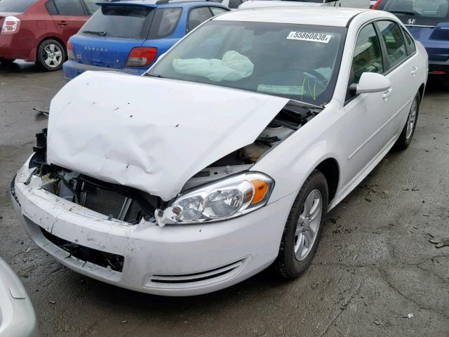 2G1WA5E37F1147011 - 2015 CHEVROLET IMPALA LIM WHITE photo 2