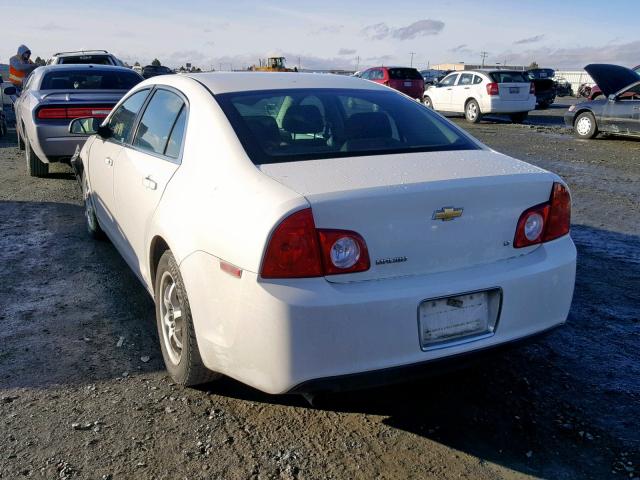 1G1ZH57B884291378 - 2008 CHEVROLET MALIBU 1LT WHITE photo 3