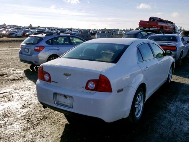 1G1ZH57B884291378 - 2008 CHEVROLET MALIBU 1LT WHITE photo 4