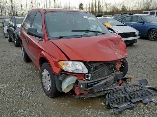 1D4GP25343B143747 - 2003 DODGE CARAVAN SE RED photo 1