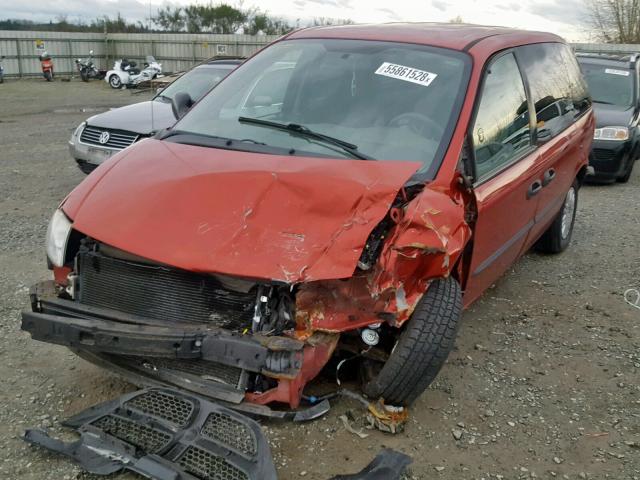 1D4GP25343B143747 - 2003 DODGE CARAVAN SE RED photo 2