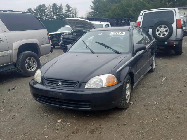 1HGEJ7120VL093685 - 1997 HONDA CIVIC HX BLACK photo 2