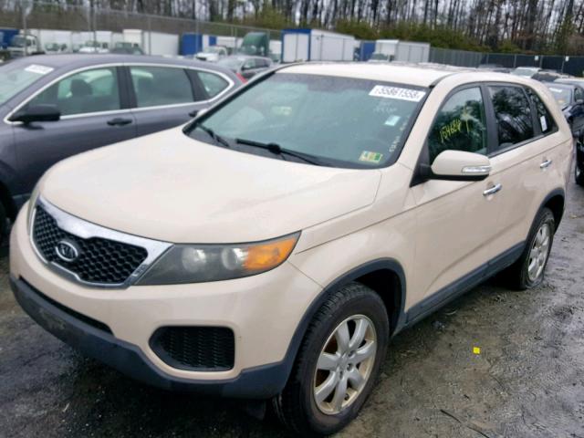 5XYKT3A15BG105557 - 2011 KIA SORENTO BA CREAM photo 2