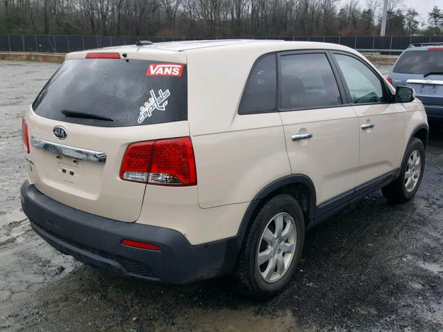 5XYKT3A15BG105557 - 2011 KIA SORENTO BA CREAM photo 4