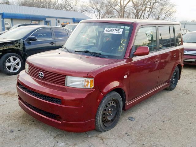 JTLKT324564059634 - 2006 TOYOTA SCION XB Қызыл фото 2