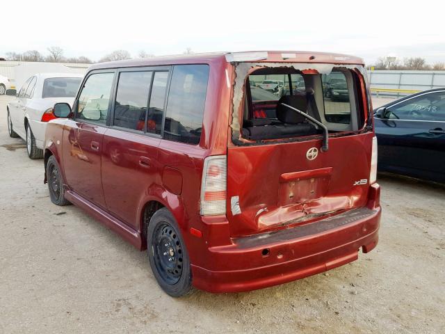 JTLKT324564059634 - 2006 TOYOTA SCION XB Қызыл фото 3