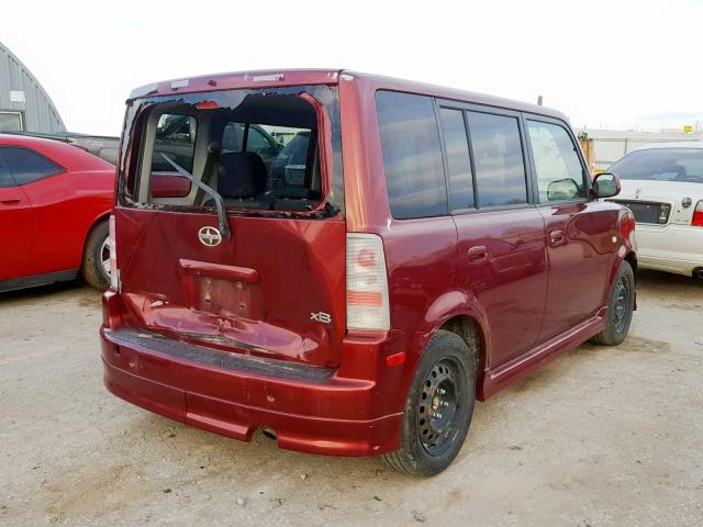 JTLKT324564059634 - 2006 TOYOTA SCION XB Қызыл фото 4