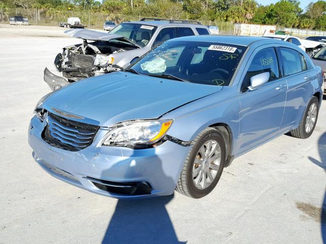 1C3CCBBB2CN241519 - 2012 CHRYSLER 200 TOURIN BLUE photo 2