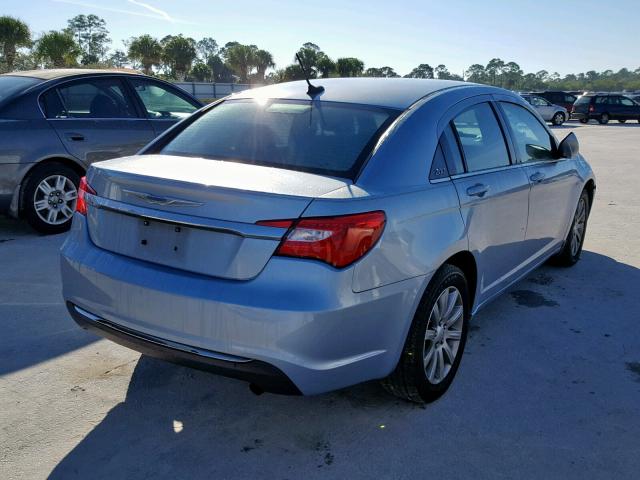 1C3CCBBB2CN241519 - 2012 CHRYSLER 200 TOURIN BLUE photo 4