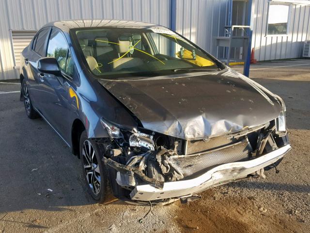 19XFB2F98DE253747 - 2013 HONDA CIVIC EXL GRAY photo 1