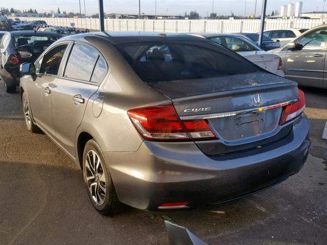 19XFB2F98DE253747 - 2013 HONDA CIVIC EXL GRAY photo 3