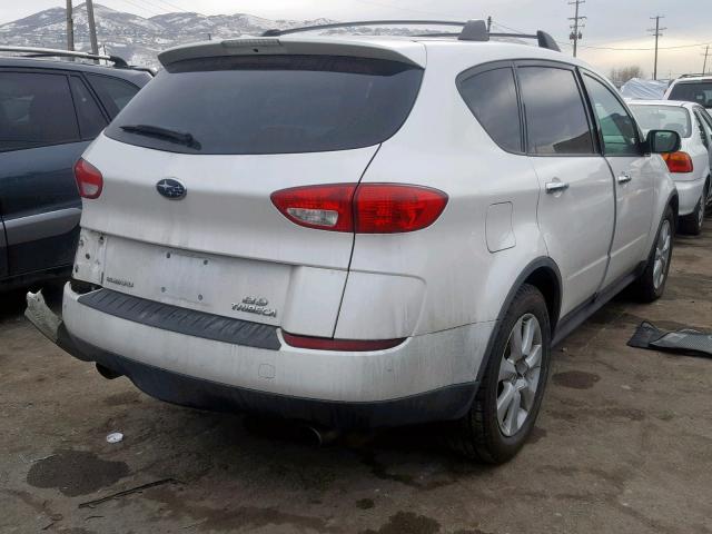 4S4WX82C564421821 - 2006 SUBARU B9 TRIBECA WHITE photo 4