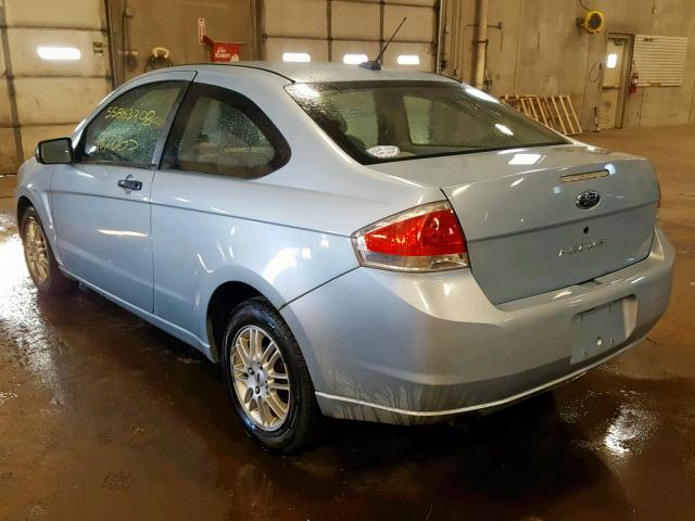 1FAHP32NX8W107337 - 2008 FORD FOCUS S/SE BLUE photo 3