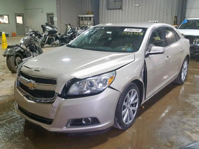 1G11E5SA8DF296910 - 2013 CHEVROLET MALIBU 2LT BEIGE photo 2