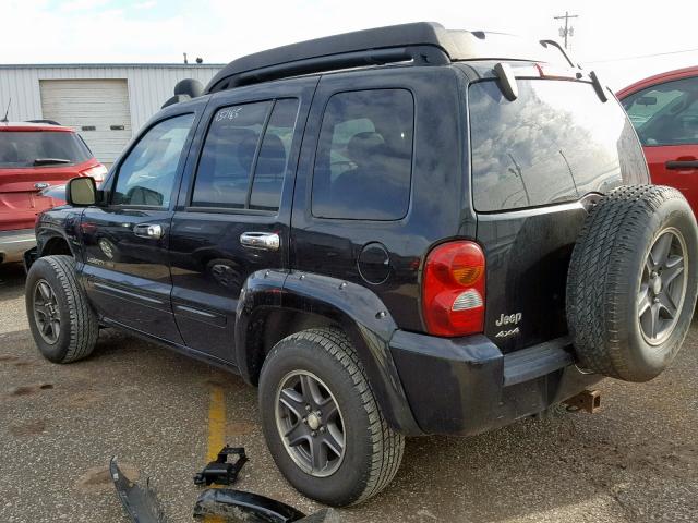 1J8GL38K93W566861 - 2003 JEEP LIBERTY RE BLACK photo 3