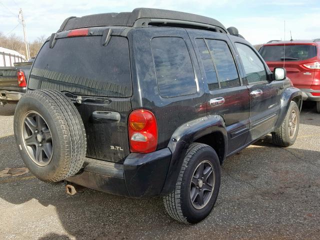 1J8GL38K93W566861 - 2003 JEEP LIBERTY RE BLACK photo 4