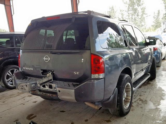 5N1AA08A25N717004 - 2005 NISSAN ARMADA SE CHARCOAL photo 4