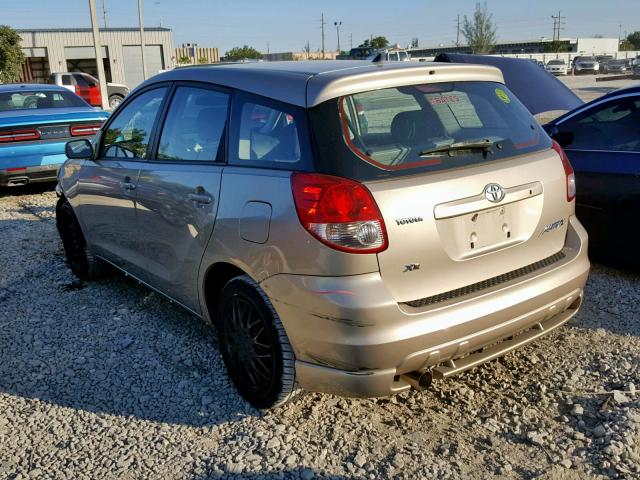 2T1KR32E73C090959 - 2003 TOYOTA MATRIX GOLD photo 3