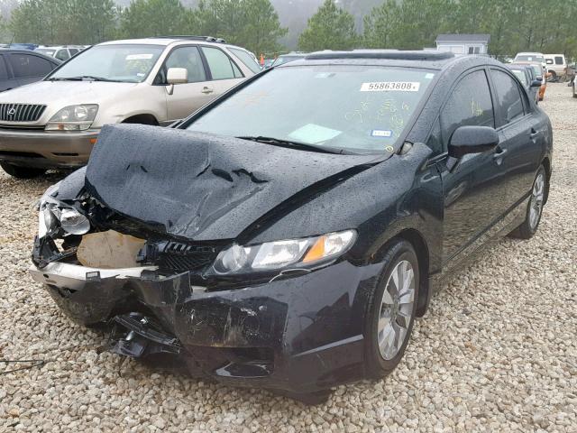 2HGFA1F9XAH525780 - 2010 HONDA CIVIC EXL BLACK photo 2