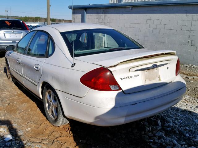 1FAFP55242A268436 - 2002 FORD TAURUS SES WHITE photo 3