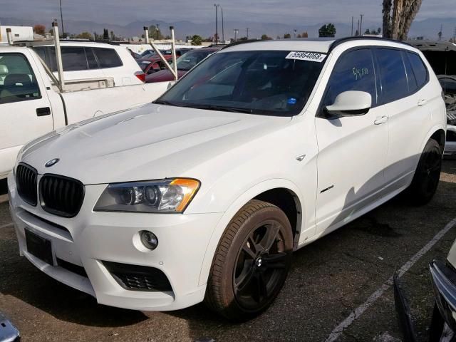 5UXWX7C5XCL975824 - 2012 BMW X3 XDRIVE3 WHITE photo 2