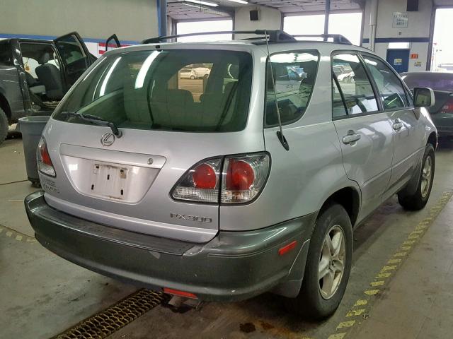 JTJGF10U020148820 - 2002 LEXUS RX 300 SILVER photo 4