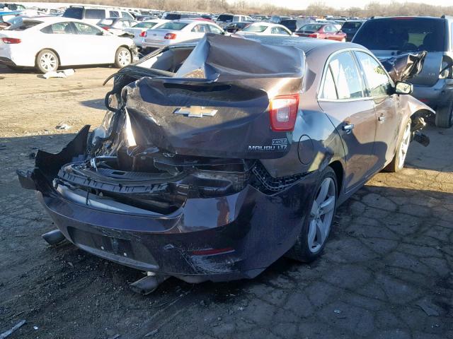 1G11G5SX5FF195275 - 2015 CHEVROLET MALIBU LTZ ყავისფერი ფოტო 4