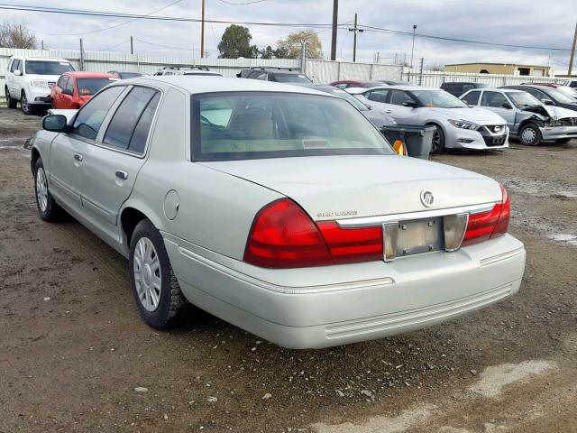 2MEFM74W14X651522 - 2004 MERCURY GRAND MARQ BEIGE photo 3