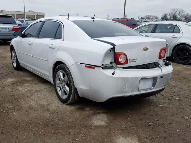 1G1ZB5EB3AF176833 - 2010 CHEVROLET MALIBU LS WHITE photo 3