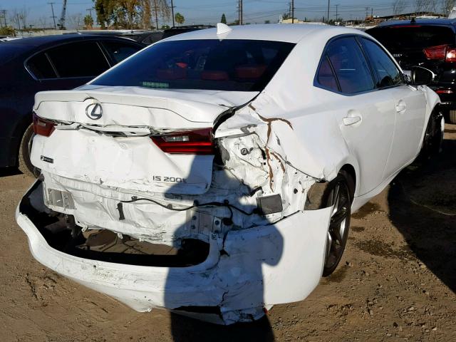 JTHBA1D26G5022135 - 2016 LEXUS IS 200T WHITE photo 4