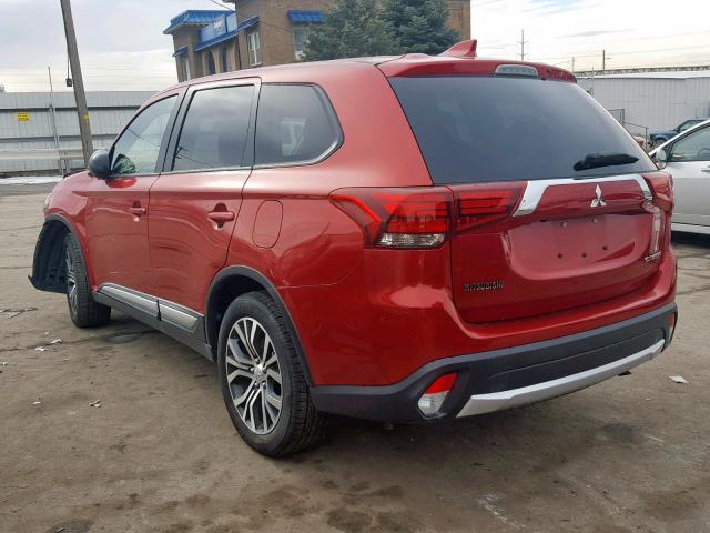 JA4AD2A3XJZ043264 - 2018 MITSUBISHI OUTLANDER RED photo 3