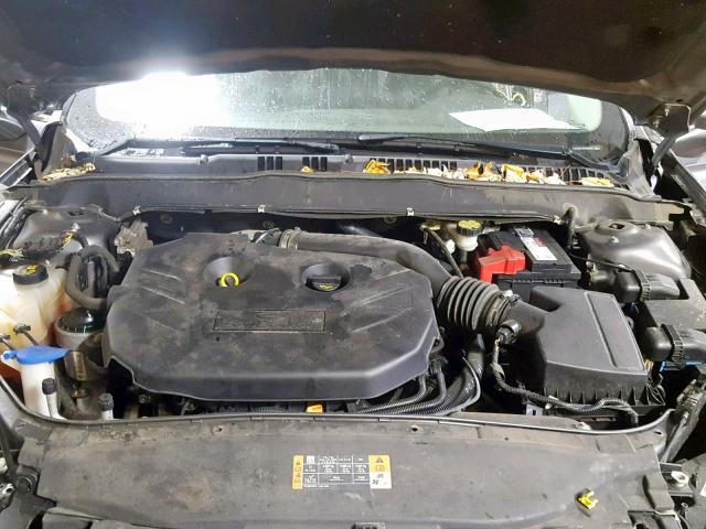 3FA6P0K94ER382483 - 2014 FORD FUSION TIT GRAY photo 7