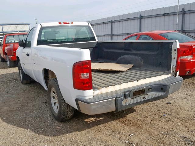 1GCEC14X37Z634533 - 2007 CHEVROLET SILVERADO WHITE photo 3
