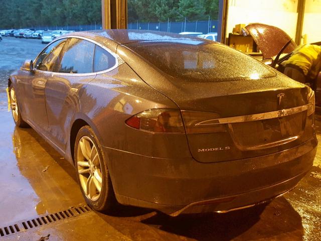 5YJSA1H21FF080811 - 2015 TESLA MODEL S 85 GRAY photo 3