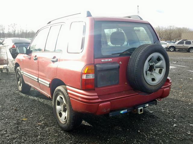 2S3TD52V016107793 - 2001 SUZUKI VITARA JX RED photo 3